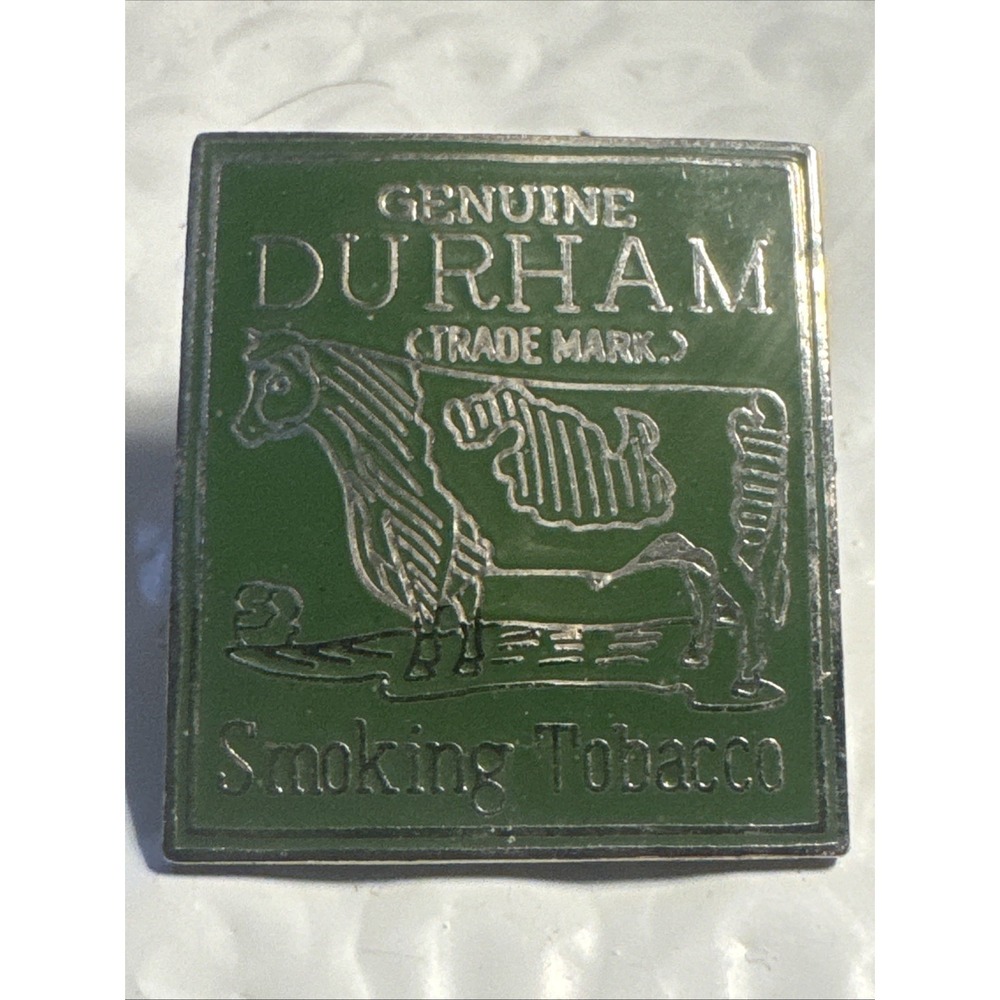 Old Vintage Durham Smoking Tobacco Hat Coat Lapel PIN Charm